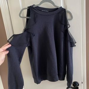 Cold shoulder sweatshirt